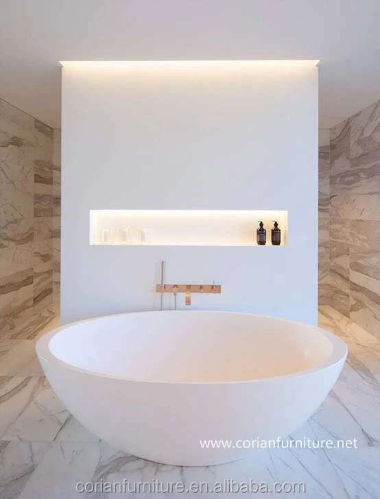 Italie Meubles De Maison Modernes corian surface solide baignoire debout libre