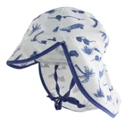 Babies' cotton printed knitted fabric woven hat