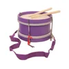 instrument musical wooden drum , toys hand drum with snare drum strap