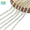 XULIN Hot Sale Sew On Close Claw Embellishment Crystal AB Rhinestone Cup Chain for Clothing Accessories, G0202