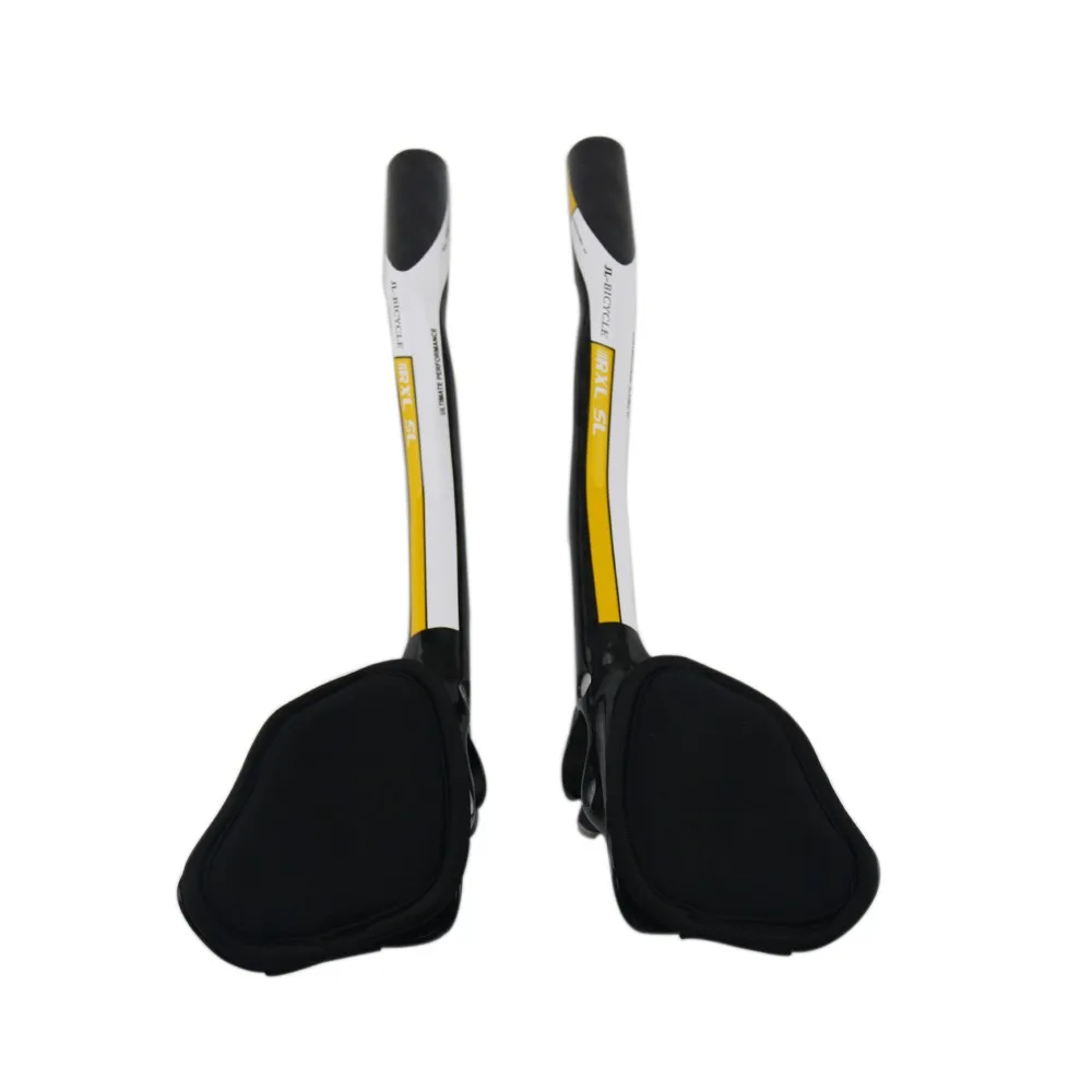 RXL SL Bicycle Carbon aero Bars TT Bar Ends Bicycle Handlebars Extenders Bicycle 3K Matte Gray 340mm Triathlon Bicycle Extender (8)