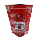 Stand up zipper pouch recyclable custom plastic bag for coffee beans/food grade packaging