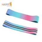 Best Quality New Fitness Exercise Gym Sturdy Fabric Elastic Polyester Hip Booty Circle Resistance Band With Rubber Logo