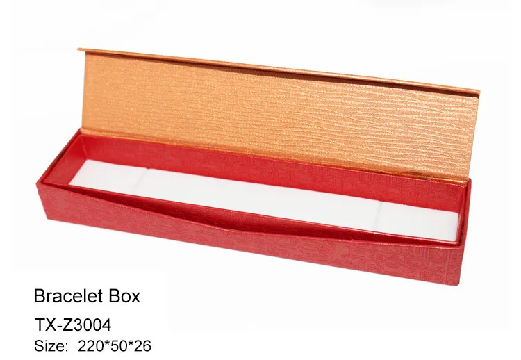 red and orange color paper box for jewelry package