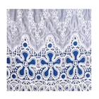 2019 new indian chemical cotton cloth embroidered lace fabric for garments