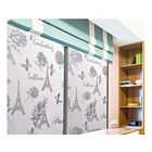 Static Glass Decor Foil 200gsm PVC Front and 40gsm PET Carrier Embossed Pattern REACH Standard