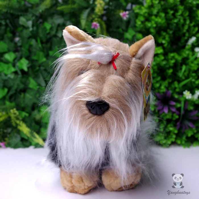 peluche chien yorkshire