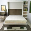 wooden furniture beds space saving pull down wall bed with sofa