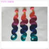 New promotion virgin 3 tone color ombre hair ,Real Cheap Brazilian human hair Ombre ,beautiful two tone hair