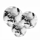 Hand Blown Murano Glass Elegant Tiffany Stained Hanging Plates Dale silver color Modern art foyer Decor for cheap sale