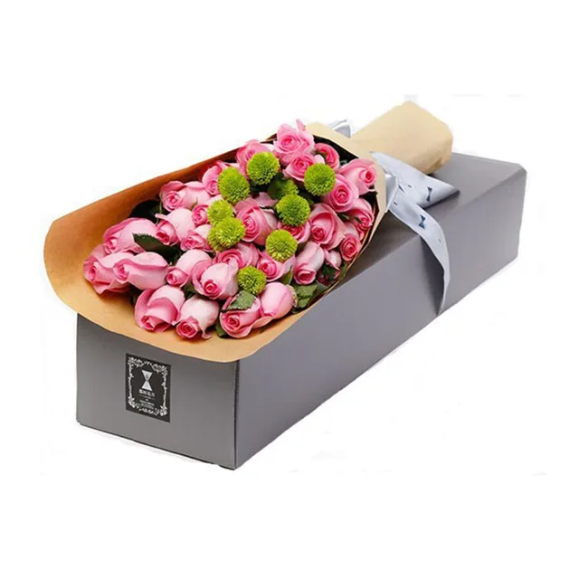 sweet paper box gift customized flower bouquet boxes with lids
