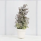 Wholesale Green Plant artificial plant leaves of Eucalyptus leaf bonsai tree