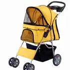 high quality wholesale foldable 4 Wheels Pet Dog Stroller
