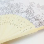 Bamboo Paper Fan Hand Fan Printed Bamboo Paper Folding Fan Custom Wedding Hand Fan
