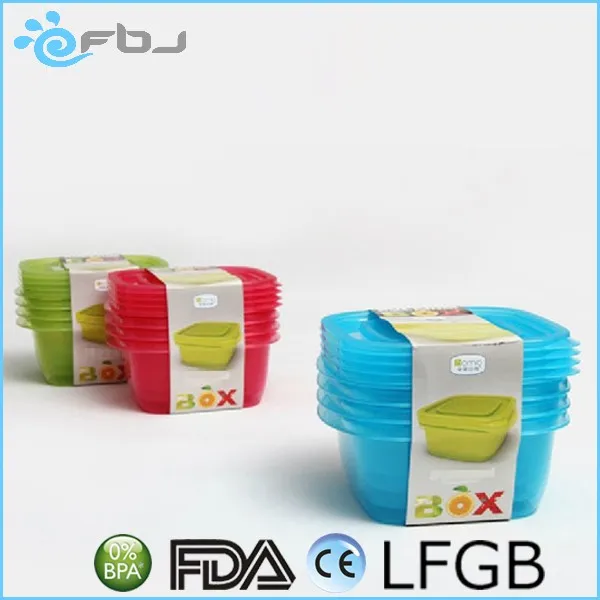 4PCS Color Stackable Air tight Food Plastic Container