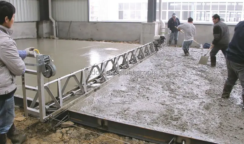 2015 Factory supply aluminum concrete floor vibrator truss screed automatic floor 3-9 heads cleaning machine with high quality