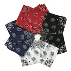 Multifunctional Hip-hop Headwear Flag Design Handkerchief Full Print Custom Silk Cotton Square Bandana