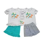 Infant Toddlers Ruffle Clothing Sets Holiday Toddler Children Boutique Clothing