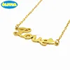 Olivia Fashion Nameplate Jewelry Statement Double Chain Letter Name Necklace Customised Old English Choker