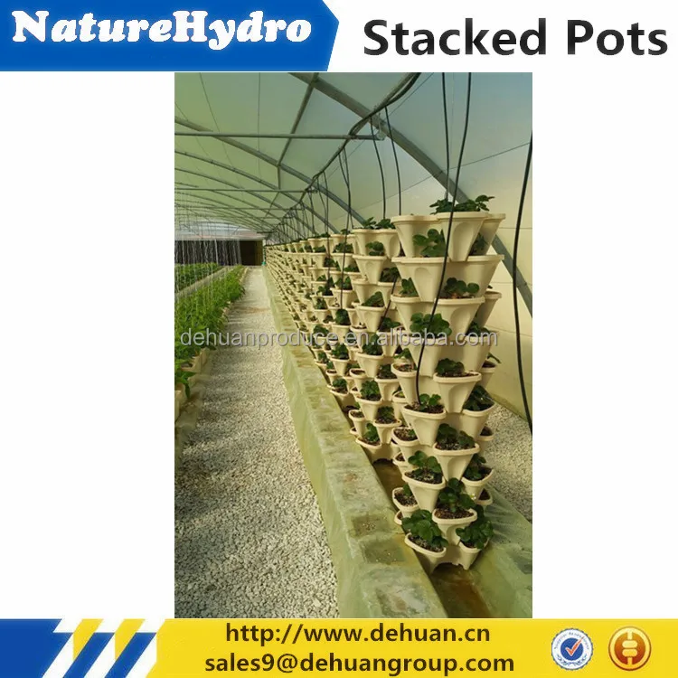 Hydroponics Stacking Pot Used In Agriculture
