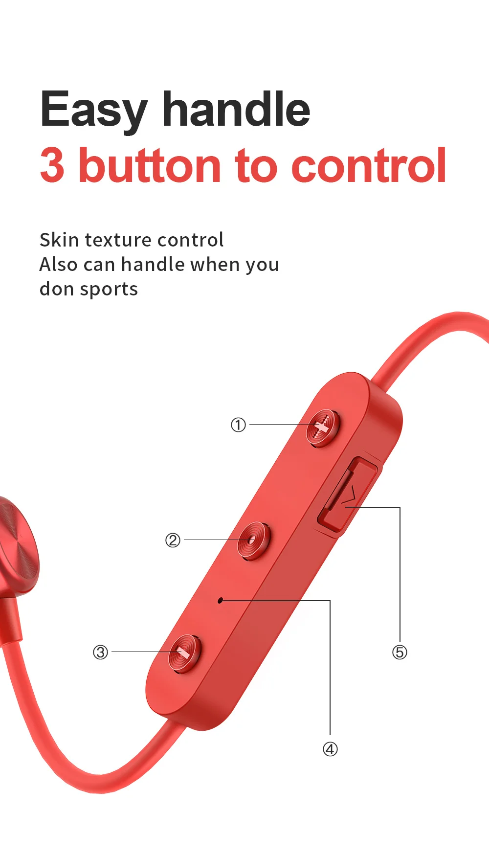 JOYROOM JR-D3S BT 4.2 Dual Battery Headset Sports Earphones Wireless - ANKUX.COM