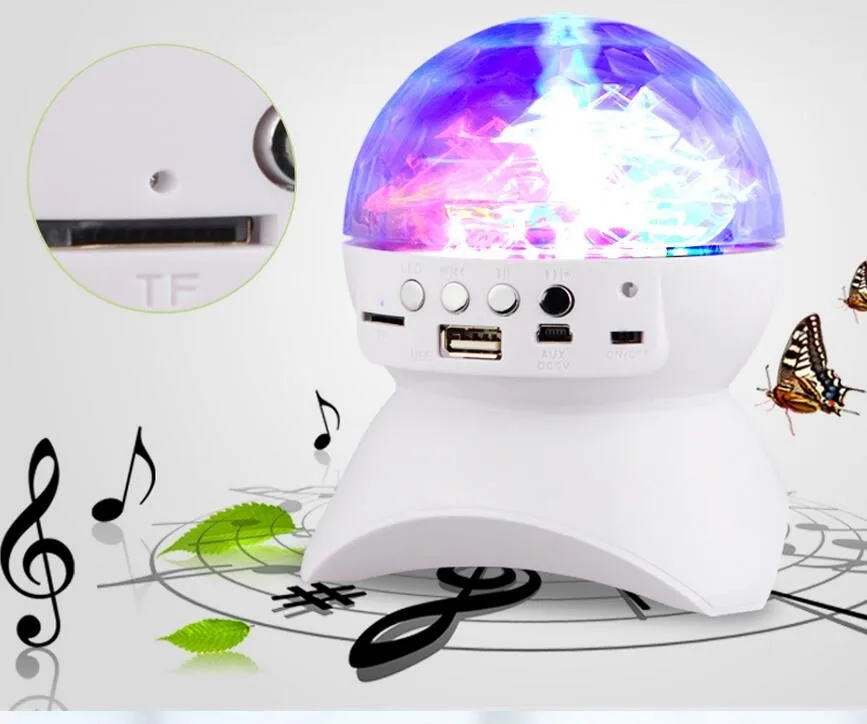 rotating dance bluetooth speaker wireless bluetooth speaker with colorful led light - ANKUX.COM