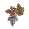 Fashion 1pc Broche Mujer Vintage Pin Maple Leaf Brooch Pins Exquisite Collar For Women Dance Party Accessories