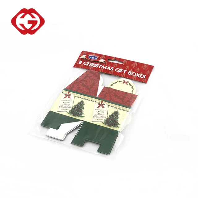 hot sale house shape christmas storage gift paper box