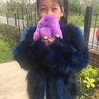 CX-G-C-05 China Suppliers Kids Clothes Genuine Raccoon Fur Fashion Children Girls Coats