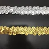 braid beads sequins border lace china hot sale elastic ribbon sequin trim