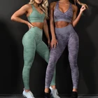 Wholesale apparel Leggings Women Gym Fitness Workout Wear Yoga Sport Pants set