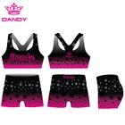 custom made sports apparel wholesale cheerleading bra and cheer short