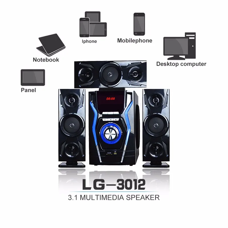 Factory wholesale big size 3.1 dj speaker subwoofer wooden speakers with low price - ANKUX.COM