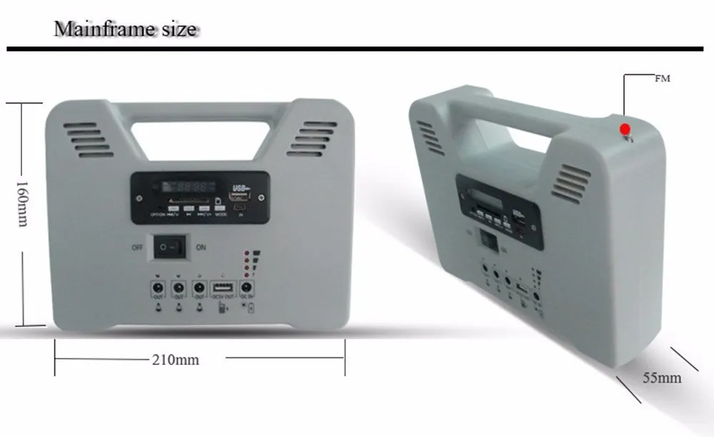 Portable Solar Generator 6w Solar Home System Solar Kit Mini Solar System for Garage Workshop Corridor Garden Gazebo Emergency