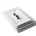 China Manufacture Strong Quality Rectangle Ceramic Plate, Sublimation Ceramic Plate#