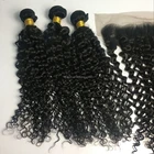 Alibaba express Brazilian human hair wet and wavy weave hair pieces for black women bohemian curl human hair weave
