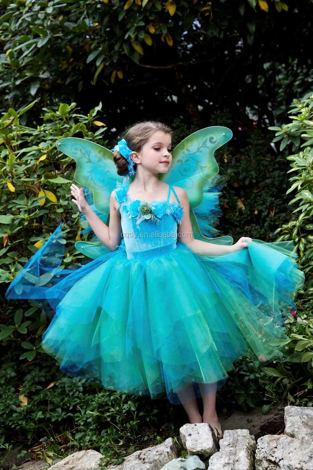 Baby Girls Fairy Dress Costume Butterfly Wing Glitter Colorful Girls