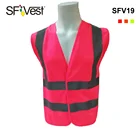 new design high visibility safety vest with pink color waistcoat women vest reflecting construction clothing ppe