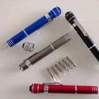 Mini Pocket Phillips Screwdriver Set 6 in 1 Pen Shaped Bit Screwdriver