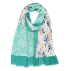 Wholesale 2019 new designs muslim scarf high quality 4colors summer leaf print soft cotton scarves for girls