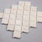 kitchen and bathroom decoration natural stone Spain cream marfil marble mosaic tile