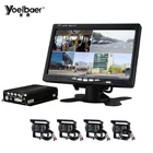 4CH H.264 AHD 720P SD Mobile DVR 128GB Vehicle MDVR CCTV Video Recorder Kit Camera System