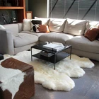 Cheap price 6-9cm long hair genuine sheep rug design carpet