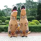 Unisex Inflatable Dinosaur Costume T-Rex Jurassic Halloween Fancy Cosplay Costumes