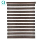 QINGYING 2019 100% Polyester New Design View Roman Blind Motorized Zebra Blinds
