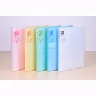 fashionable clear display book pp plastic file holder A4 clear document display book