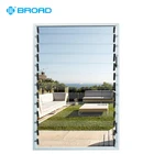 Modern balcony security louver aluminium glass windows frames
