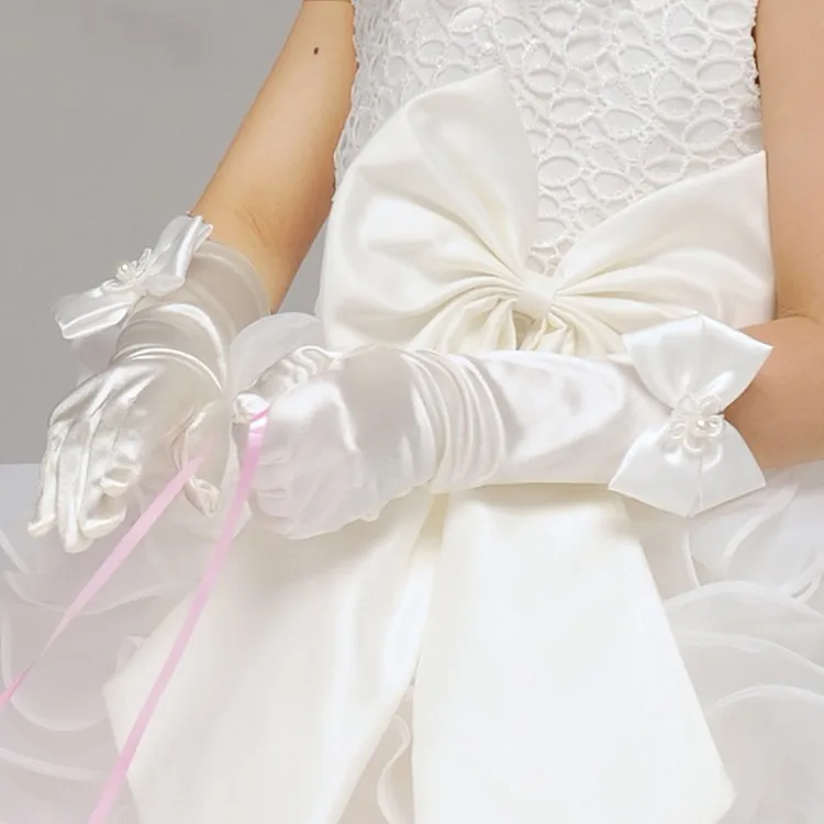 2015 Vintage Fairy Princess Gloves Girl Occasion Wear Kids Children Cosplay Gloves For Party Performance Flower Girl Gloves