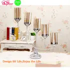 Candle The Mediterranean 5 Holders Wrought Iron Candleholder Iron Candleholder Brown Tall Glass Pillar Candle Holders