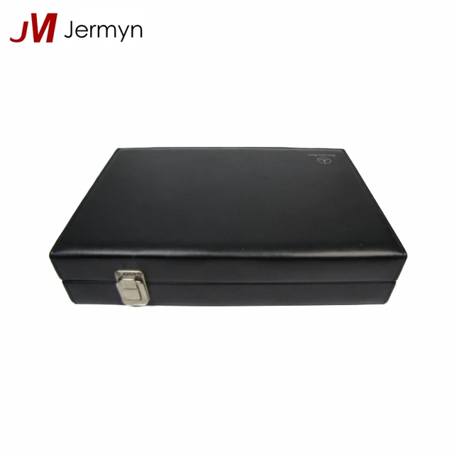 high-end luxury black leather car gift box wholesale custom logo